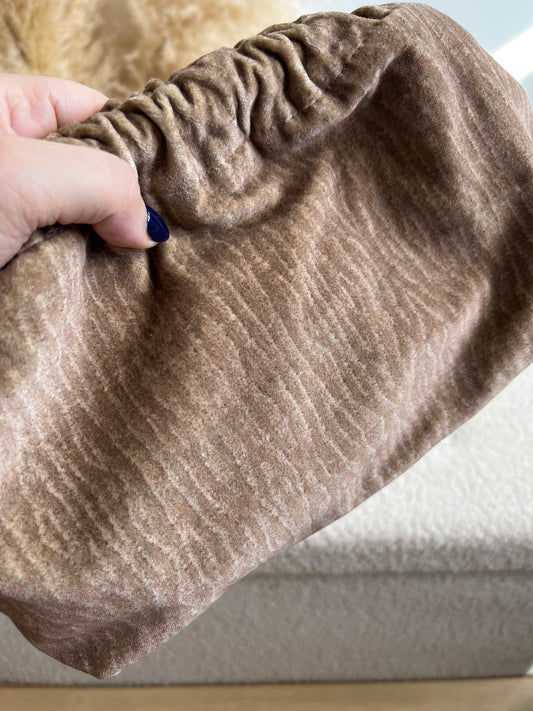 Velluto zebrato beige